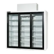 product of Powers BT77SD Merchandiser Refrigerator - 3-Section 77" 77 cu ft, White, 1/2 HP