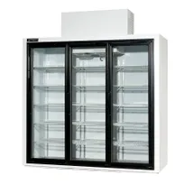 product of Powers FT77LGD Floral Cooler - 77" Wide, 72 cu ft, Three-Section, Top-Mount Compressor, Sliding Glass Doors