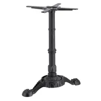 product of G & A BF0522 Cast Iron Restaurant Table Base, 5x22 Spread, Black Finish, 3 Column, Dining Height