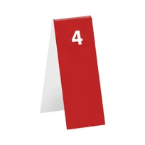 product of Cal-Mil 22623B-1 Engraved Number Tent Set 26‑50, 1‑3/4" W x 5" H Vertical, Red/White