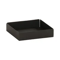 product of Cal-Mil 23825-13 Onyx Condiment Holder, 4.5"W X 4.5"D X 1"H, Black Powder-Coated Metal