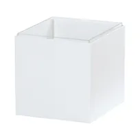 product of Cal-Mil 23855-15 Holder - Juno 1/6 Housing, 7"W x 6"D x 6"H, White Powder-Coated Steel