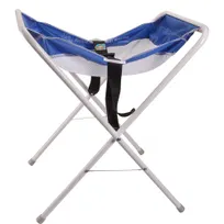 product of AllPoints 186313 Koala Kare Infant Seat Cradle, Foldable, Steel Cable, Blue & White Mesh
