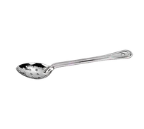 product of Browne USA 2752 Perforated Serving Spoon - 11" SS Mirror, Non-Insulated Grooved Handle, 1.5 mm Rib