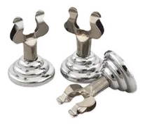 product of Browne USA 4125 Menu Card Holder - Chrome Clip, Weighted, 1-1/10" x 1-1/8" H, 3" H - Dozen