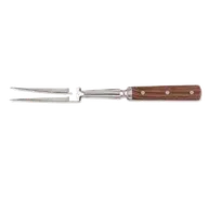 product of Browne USA 5551 Pot Fork, 14" Length, Forged Stainless Steel Blade, Walnut Wood Handle with Rivets