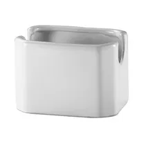 product of Browne USA 564001 Sugar Packet Holder, 4" x 2-4/5" x 2-4/5" Rectangular Ceramic White