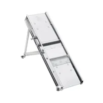 product of Browne USA 5720638 Mandoline Slicer - 16.5" x 5.5" x 3" 18/10 SS, Serrated 30T/3mm & Julienne 10T/10mm Blades