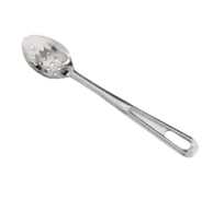 product of Browne USA 572112 Perforated Serving Spoon - 11" Stainless Steel Mirror-Finish, 1.0 mm Thickness