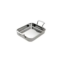 product of Browne USA 5724175 3-Qt Roasting Pan, 11" x 8" x 2" Stainless Steel, Induction Ready, Handles