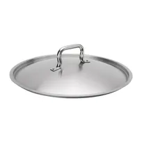 product of Browne USA 5734140 Lid, 15-7/10" Stainless Steel Cover, Rivet Loop Handle, Fits 5733940/5734019