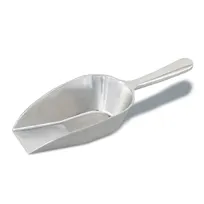 product of Browne USA 574253 Ice Scoop, 9-3/4" Flat-Bottom 7 oz (207 ml), Cast Aluminum
