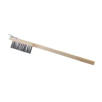 product of Browne USA 574267 Wire Brush, 20" Wood Handle, Steel Bristles, Scraper Included