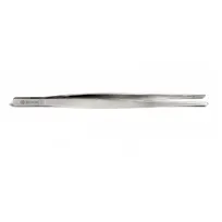product of Browne USA 57516 Precision Tongs, 8" Straight Stainless Steel with Serrated Tip, Size 3"-9"