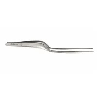 product of Browne USA 57517 Precision Tongs - 8" Stainless Steel, Serrated Tip, 3-9" Range, Plating Tweezers