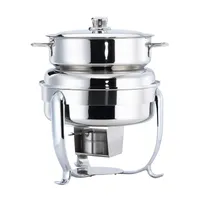 product of Browne USA 575172 Octave Soup Station, 10-Qt, 15" Dia x 17-1/2" H, Steel, Lift-Off Cover, Set