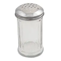 product of Browne USA 575181 Cheese Shaker, 12 oz, 3" Dia x 5-3/5" H, Clear Plastic, Perforated Top, 1 Dozen