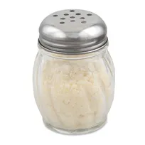 product of Browne USA 575185 Cheese Shaker, 6-9 oz, 2-3/5" Dia. x 3-3/5" H, Clear, Perforated Top - Dozen