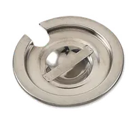 product of Browne USA 575585 Inset Cover, Notched/Slotted, No Hinge, Fits 4‑Qt Pot, Stainless, VI0612/575584