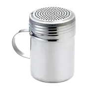 product of Browne USA 575674 Dredge Shaker, 16-Oz, 2-3/4"x5.5" H, Stainless with Handle, 1.9 mm Holes Lid