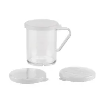 product of Browne USA 575680 Dredge Set, 10 Oz (2.5" Dia x 0.7" H) Plastic Polycarbonate Lids - 1/Set