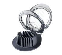 product of Browne USA 575685 Egg Slicer 4-1/2" x 3-1/2" Steel Wires/Pin, RubCoat Guides, Slip-Base, Nickel-Zinc