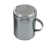 product of Browne USA 575699 Dredge Shaker, 12-22 oz, 2-3/4" Dia x 3-7/8" H, Steel, 1.9 mm Holes, Handled
