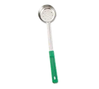 product of Browne USA 5757441 Control Spoon – 4 Oz, 10-4/5" Perforated Stainless Steel, Green Handle, 392°F
