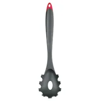 product of Browne USA 7112312 Pasta Server, 11-1/4" Heat-Resist 480°F (250°C), Black Fiberglass Red Hanging Loop