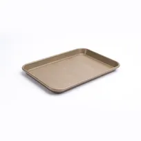 product of Browne USA 746276 - Baking Sheet 13.5"x9.5"x1", Steel, Wave Bottom, PFOA-Free, 500°F Heat-Resistant