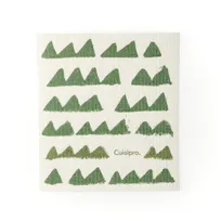 product of Browne USA 747930 Small Bar Towel, 20x17x0.2 cm (7.87x6.7 in), Green Decorative Print, Biodegradable, Plant-Based Ink