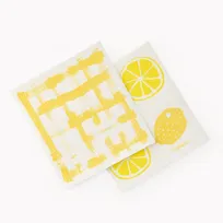 product of Browne USA 747951 CUISIPRO Bar Towel, 7.9x6.7x0.2 in, Yellow ZigZag Pineapple Print, 100% Biodegradable, Dishwasher Safe