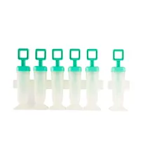 product of Browne USA 837463 - Square Pop Mold Set, 6 Turquoise 2"x2"x7.12" 2.9oz Plastic, Sticks, Safe - 6/Set