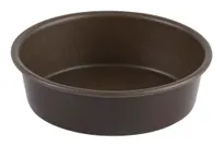 product of Louis Tellier 223730 Cake Mold Pan - 7.87" Dia x 1.80" H, Non-Stick Coated Brown Pan with Edges