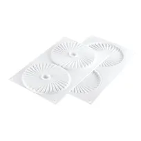 product of Louis Tellier PLISSE100 Candy Mold, 5.5" Dia x 0.39" H, Silicone, 3.4oz -76°F/+446°F,Dishwasher Safe