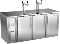 product of Victory VDD72HC-S Keg Cooler, 72" W x 30-1/8" D x 49-7/8" H, 23.6 Cu Ft, 3‑Barrel, Faucets, R290
