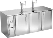 product of Victory VDD78HC-S Keg Cooler, 78"W x 30-1/8"D x 49-5/16"H, 26 cu ft, 4‑½, SS, Faucets, R290, 1/3 HP