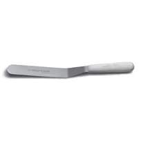 product of Dexter 19963 Sani-Safe Offset Spatula, 8" Steel Blade, White Polypropylene Handle, NSF, USA Made