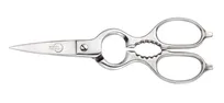 product of Mercer M14802 Multi-Purpose Kitchen Shears, 8" Length, Fine-Toothed Blade, Stainless Steel Handles