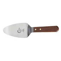 product of Mercer M18470 Pie Server, 5" x 3" Blade, 11" Length, Stainless Steel, Rosewood Handle, Brass Rivets