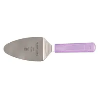 product of Mercer M18770PU Pie Server, 5" x 3" Steel Blade, 11" Length, Purple Plastic Handle, Smooth Edge, NSF