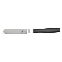 product of Mercer M18830P Offset Spatula, 4-1/4" x 3/4" Steel Blade, Black Plastic Handle, NSF, Dishwasher Safe