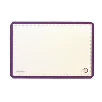 product of Mercer M31087PU Silicone Baking Mat, 16-1/2"x24-1/2" Purple Border, 480°F Heat-Resist, Fits Sheet Pans