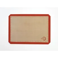 product of Mercer M31093OR Silicone Baking Mat 11-7/8" x 16.5" Orange, In/CM Marks, 480°F, Half Sheet Pans