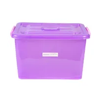 product of Mercer M33064 Allergen Tote, 10-Gallon Purple Polyethylene, 12" x 17" Top, 10-3/4" H