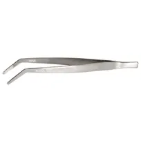 product of Mercer M35134 Tongs - 6"1/8 Curved Tip, Serrated Edge & Tips, 18/8 Stainless Steel, 3-9" Size