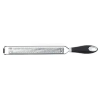 product of Mercer M35401 Lemon Lime Zester, 8-7/8" x 1-3/16" Steel Blade, 15", Plastic Handle, Hanging Hole