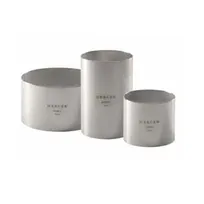 product of Mercer M35510 Ring Mold - 5.5 oz, 2" x 1-3/4" Stainless Steel, Dishwasher Safe, 1-Piece