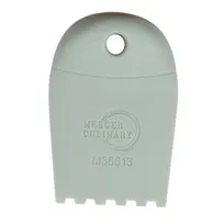 product of Mercer M35613 Silicone Wedge 3/4" x 2-1/2" 2-1/4" Tip 5mm Notch 480°F Color-Coded Dishwasher Safe