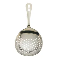 product of Mercer M37028 Barfly Julep Strainer, 6-1/2" Length, Welded Handle Hanging Hole, 18/8 Stainless Steel